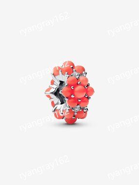 Pandora Coral-coloured Ocean Charm